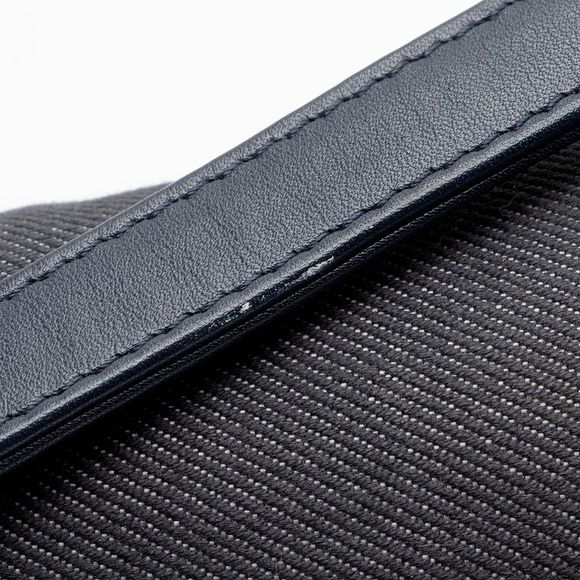 Chanel Pleated Denim Turtle Flap Bag - Picture 12 of 13